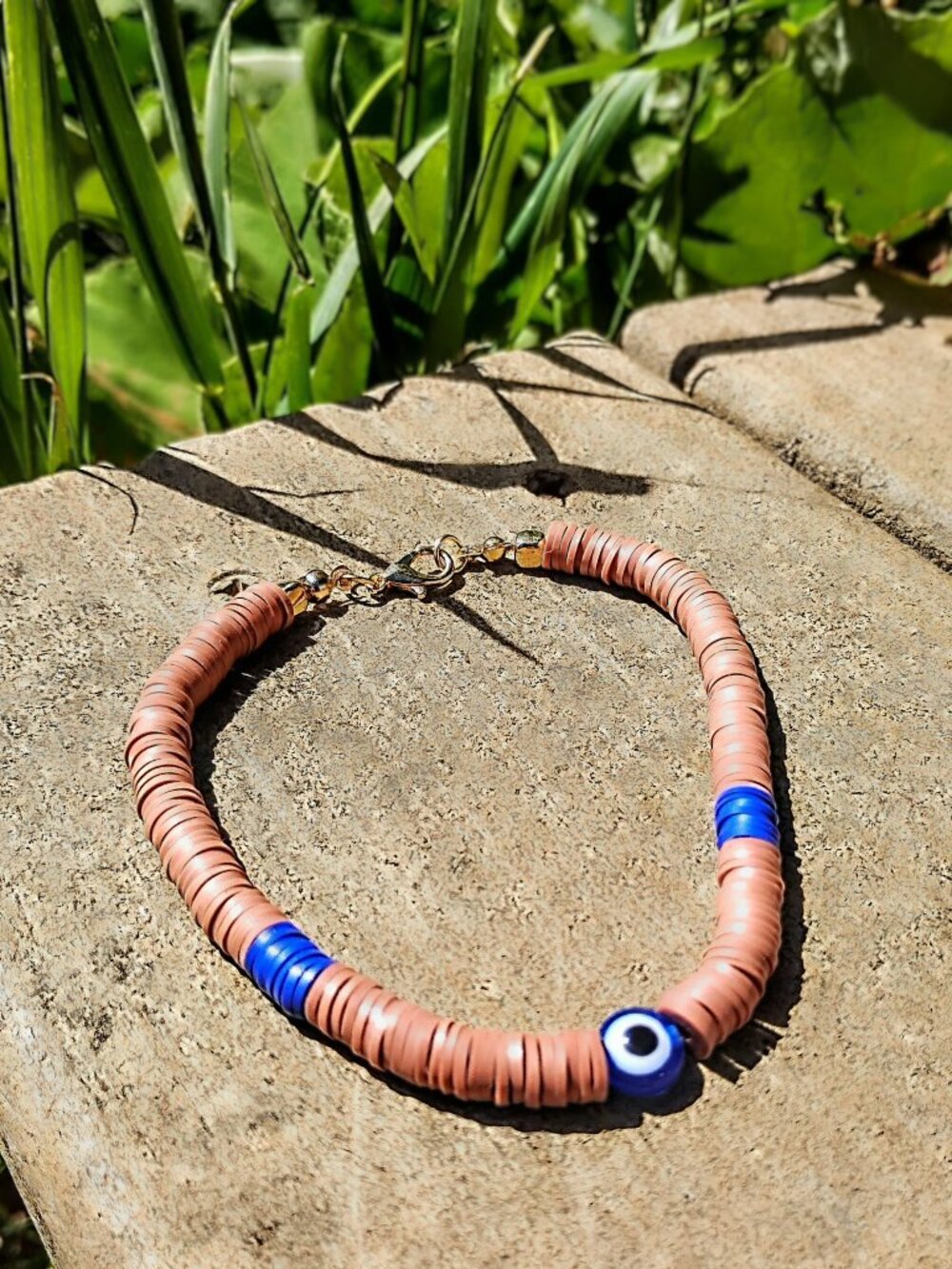 Handmade Women's Heishi Clay Bead Bracelet/Ankle Bracelet TLOU2 Ellie's Bracelet